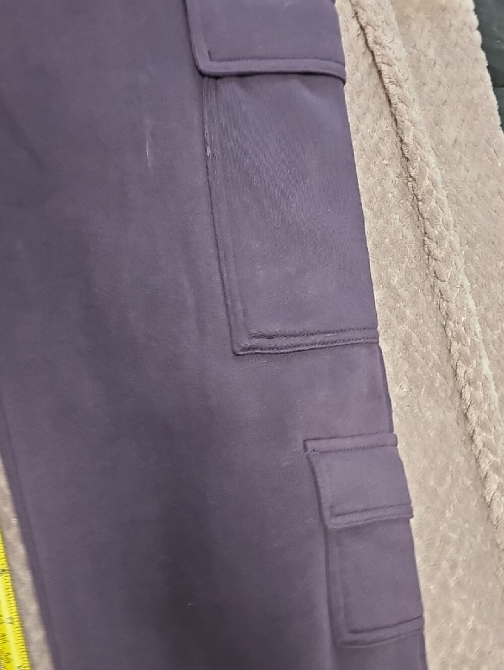 Purple 'RUE THE DAY' Crop Tee and Matching Cargo Pant Set - Picture 7 of 8
